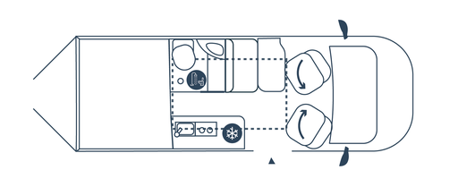 Grote van pop-up tent